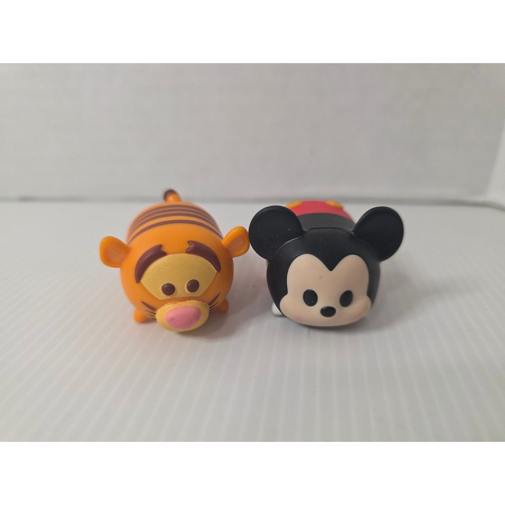 Disney Tsum Tsum Mickey Mouse and Tigger Mini Figures Jakks Lot of 2